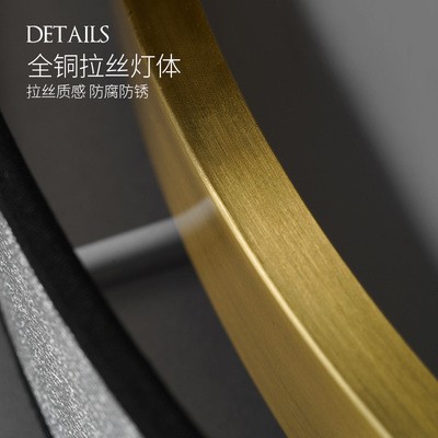 北欧卧室吸顶灯全铜超薄圆形温馨浪漫房间灯具led灯现代简约灯饰图4