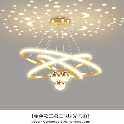 中山灯具北欧风轻奢餐厅吊灯LED灯创意个性艺术星空现代灯饰吧台图4