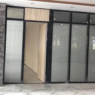 83单双破办公室玻璃隔断铝合金隔断卫生间房间隔断玻璃客厅隔断墙图2