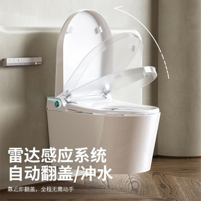 壁挂式智能马桶全自动浴室家用红光温感一体式杀菌冲水翻盖坐便器图4