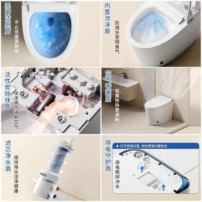 厂家严选德国GOGO智能马桶家用全自动家用带水箱虹吸式语音坐便器图2