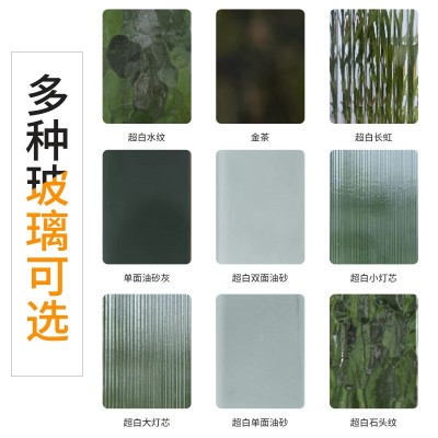极窄边框平开门简约浴室门超白长虹双层钢化玻璃铝合金厕所门厂家图3