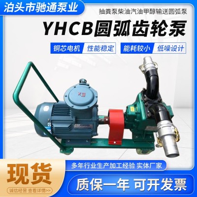 厂家供应YHCB圆弧齿轮油泵 汽油卸车泵抽粪用圆弧不锈钢齿轮泵图2