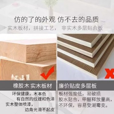极简奶油风浴室实木智能镜柜卫生间储物收纳柜镜箱灯带除雾梳妆镜图4