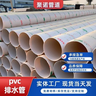厂家批发PVC排污水管 旱厕所 厨房 雨水 下水工程管DN200图2