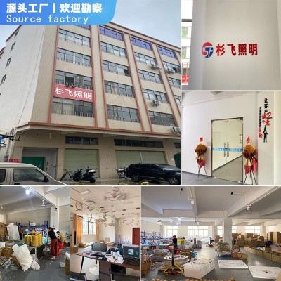 led餐厅吊灯北欧现代简约枝形吊灯卧室客厅灯三环中山灯具厂直销图4