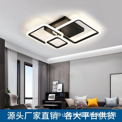 跨境专供 led轻奢餐厅吊灯北欧卧室客厅灯高级感大厅主灯家装图2
