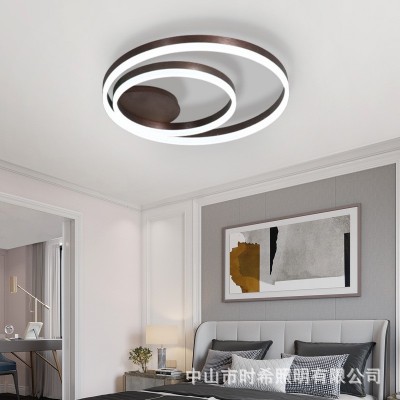 北欧led客厅环形吊灯别墅圆形吊灯卧室复式楼后现代复式楼大吊灯图4