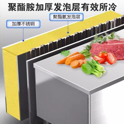 商用抽屉式冷藏柜冰柜冷冻冰箱酒店厨房不锈钢操作台保鲜工作台图2