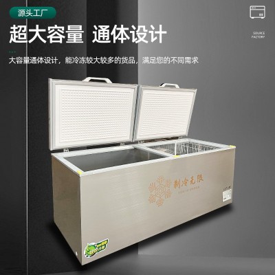 钢制冰柜定做 商用家用冷藏冷冻两用单/双温冷柜铜管不锈钢速冻柜图2