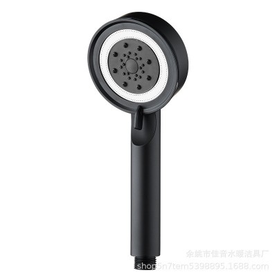 爆款黑武士手持花洒增压花洒管淋浴喷头手持莲蓬头免打孔支架套装图5