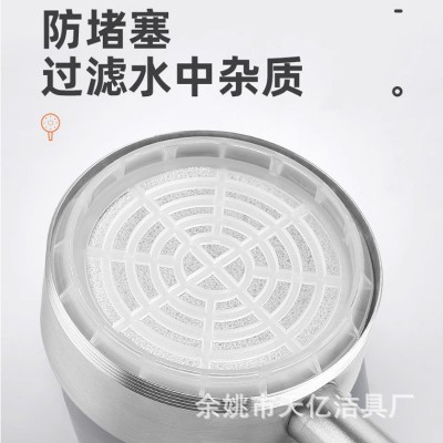 304不锈钢增压淋浴花洒喷头洗澡家用浴室淋雨沐浴超强加压莲蓬头图3
