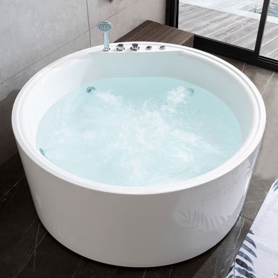 独立式家用按摩冲浪圆形浴缸 酒店民宿美容店情侣浴盆泡池Jacuzzi图2