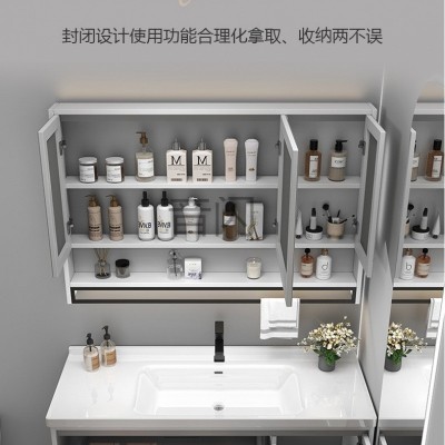 因杉my浴室柜陶瓷一体盆洗手洗脸盆柜组合40CM宽新款卫生间卫浴柜图4
