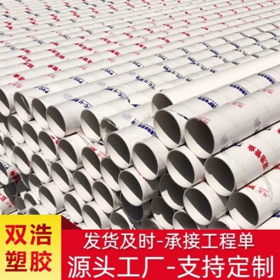 建筑排水用PVC-U管材 泄水管 地埋式排水排污管件管材规格齐全图1