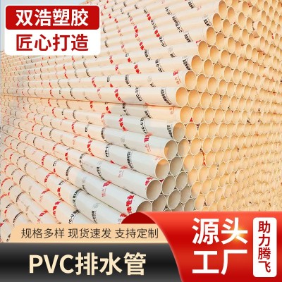 PVC排水管下水道管旱厕雨水污水处理管PVC打井管PVC通风排水管厂图3