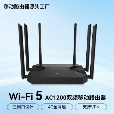 家用1200M全网通4g插卡路由器酒店办公宿舍千兆wifi无线CPE批发图1