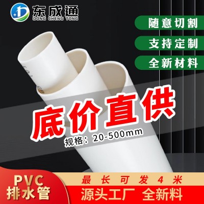 广东厂家pvc排水管塑料给水管90pvc硬管180pvc管白色400图1