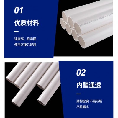 ERA公元PVC下水管材排水管中标国标管市政建筑工程埋地下给水管图3