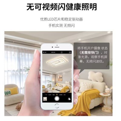 简约创意吸顶灯家用餐厅灯网红现代吸顶灯卧室灯灯具套餐双环灯图3