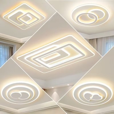 简约创意吸顶灯家用餐厅灯网红现代吸顶灯卧室灯灯具套餐双环灯图4