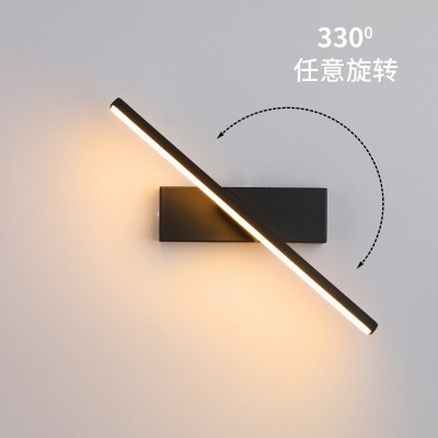 北欧现代简约卧室床头灯新款创意网红楼梯过道客厅旋转墙壁灯