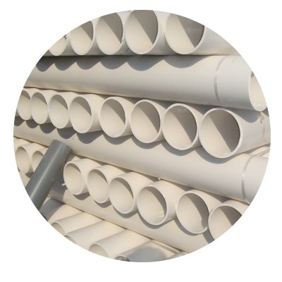 白色硬塑料PVC给水管建筑工程埋地下水管排污排水管道管材图5
