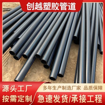 PE给水管材管件75 90 100 200PE800农田灌溉拖拉实 壁管厂家现货图4