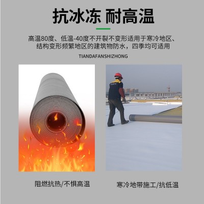1.2mm厚非外露TPO防水卷材高分子加筋带布耐根穿刺粘外漏防水材料图2