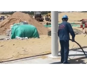 钢结构防火涂料涂料喷涂机视频