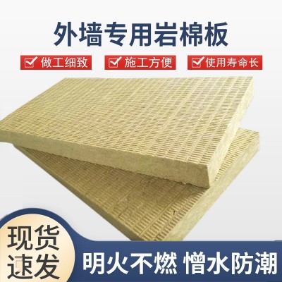 岩棉板A级防火玄武岩复合岩棉保温板幕墙外墙高密度隔音岩棉板图1