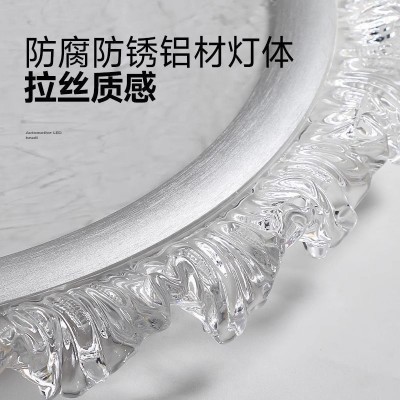 中山灯具云雾吸顶灯设计感高级轻奢现代简约主卧室云雾房间灯具图3