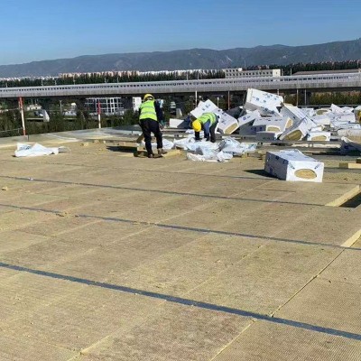 高强度岩棉保温板 外墙隔热吸音岩棉板 防火岩棉板轻质岩棉板批发图3