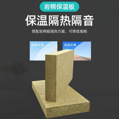 岩棉板防火棉外墙保温隔热降噪50厚隔墙板幕墙吊顶用批发防火阻燃图2