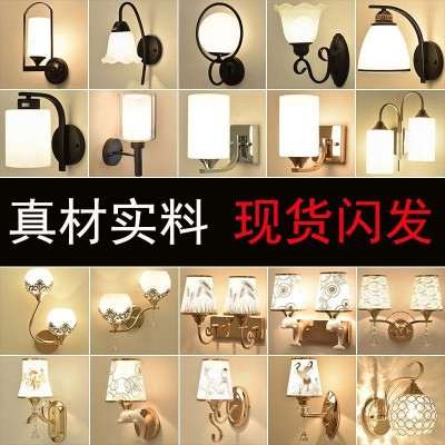 壁灯床头灯卧室led简约美式客厅过道灯宾馆墙壁灯具厂外贸厂商贸图3