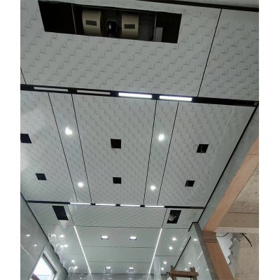 集成吊顶蜂窝大板铝天花批发1220*2440墙板发光龙骨灯具厂家设计图4