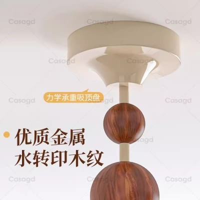 美拉德风卧室吸顶灯主卧房间灯具中古奶油创意云朵吊灯法式复古吸图3