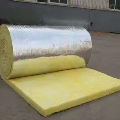 防火铝箔贴面玻璃棉卷毡 钢结构屋面保温玻璃棉毡 隔音玻璃棉50mm